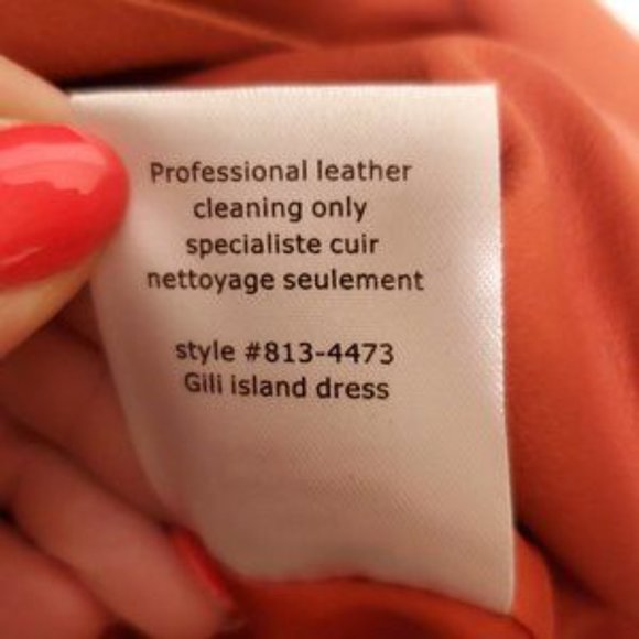 Nanette Lepore Orange Leather Ruffle Dress Size 4 - Picture 5 of 7